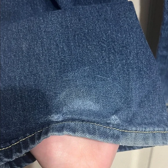 Levi's Dark Blue Straight Leg Jeans - Picture 6 of 7